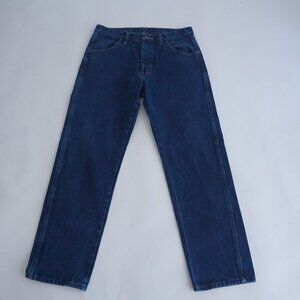 Rustler Blue Dark Wash Straight Leg Denim Jeans Size 32X30